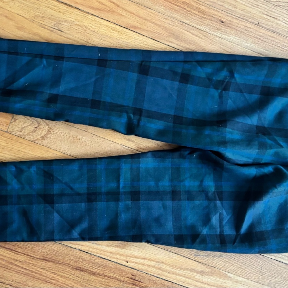 LOFT Men's Chinos - Dark Blue and Black Plaid